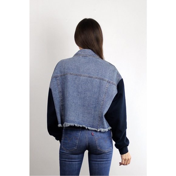Mod Ref denim jacket with sweatshirt sleeves - Picture 8 of 8